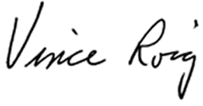 Signature of Vince Roig